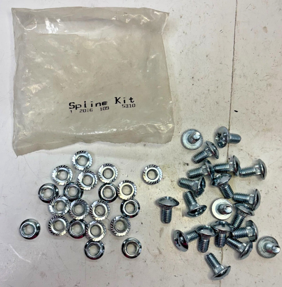 ROUNDED PAN HEAD  SCREWS 3/8IN-16X1IN SERRATED FLANGE HEX NUTS  3/8IN 20 SETS