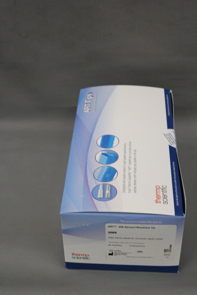 NEW BOX OF 960 THERMO ART 200 AEROSOL RESISTANT PIPETTE TIPS 2069