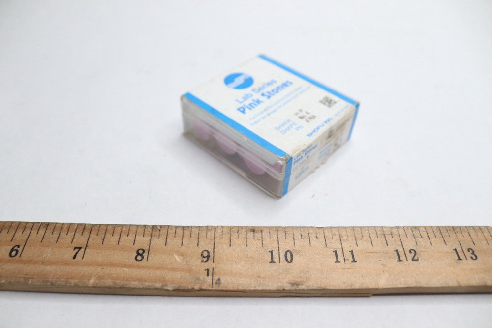 (12-Pk) Shofu Lab Series Stones #6 Shape ISO #130 Pink Aluminum Oxide 476A