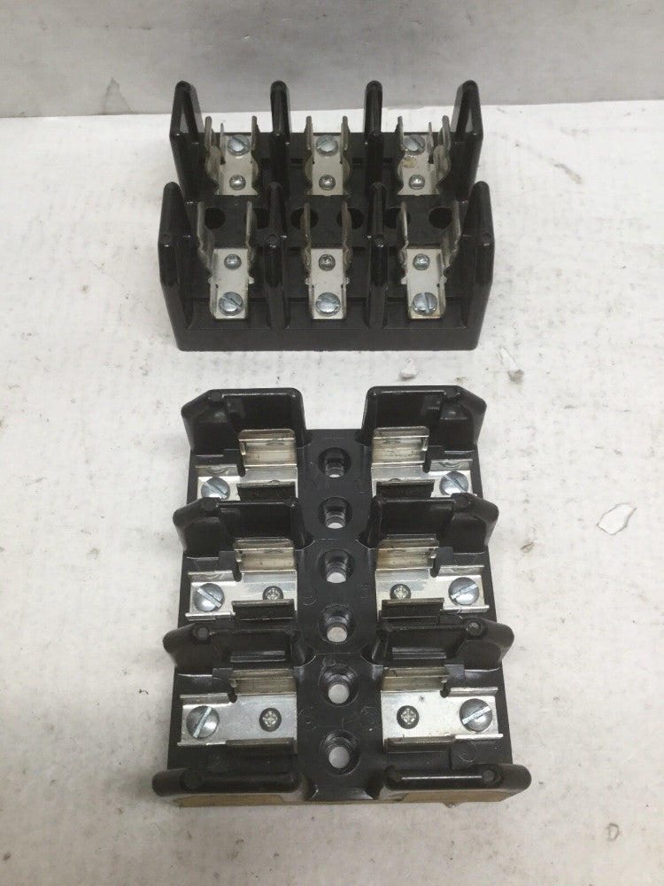 Bussmann J60030-3S Fuse Holder, 3 Pole, 30A, 600V (Lot of 2)