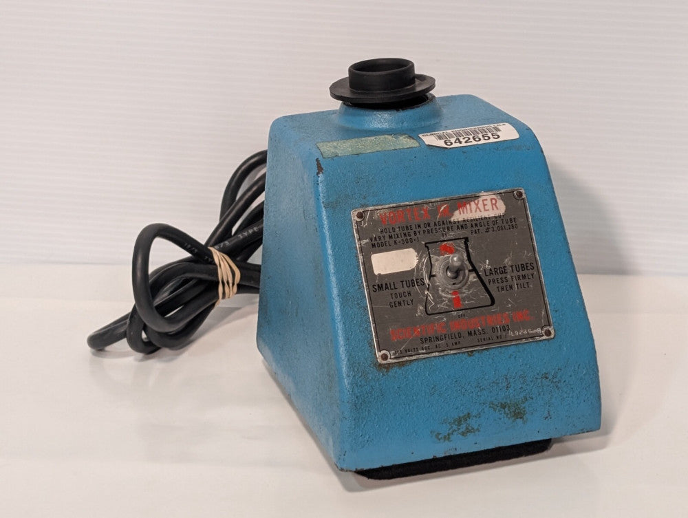 Scientific Industries Vortex Jr Mixer K500J Tube Mixer, 115 Volt, 60C, AC .5 Amp