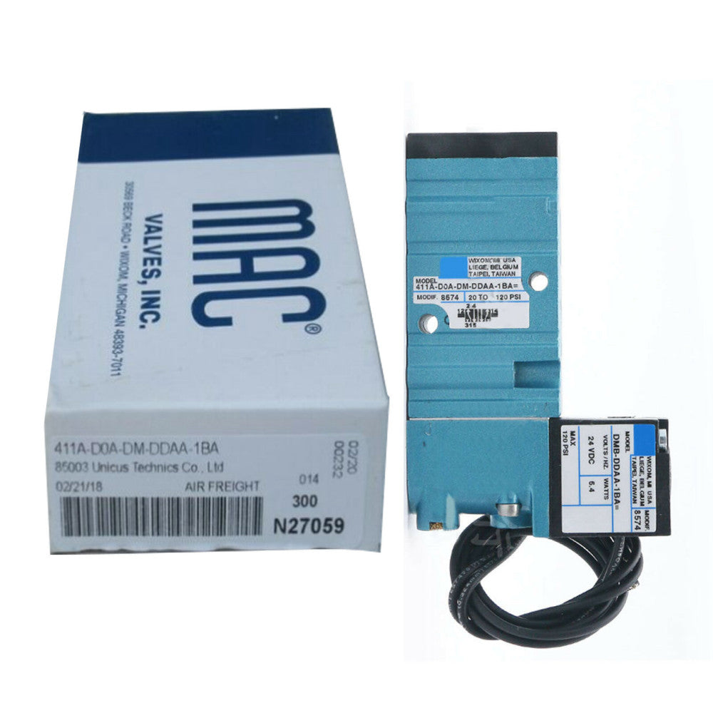 New In Box MAC 411A-D0A-DM-DDAA-1BA Solenoid Valve