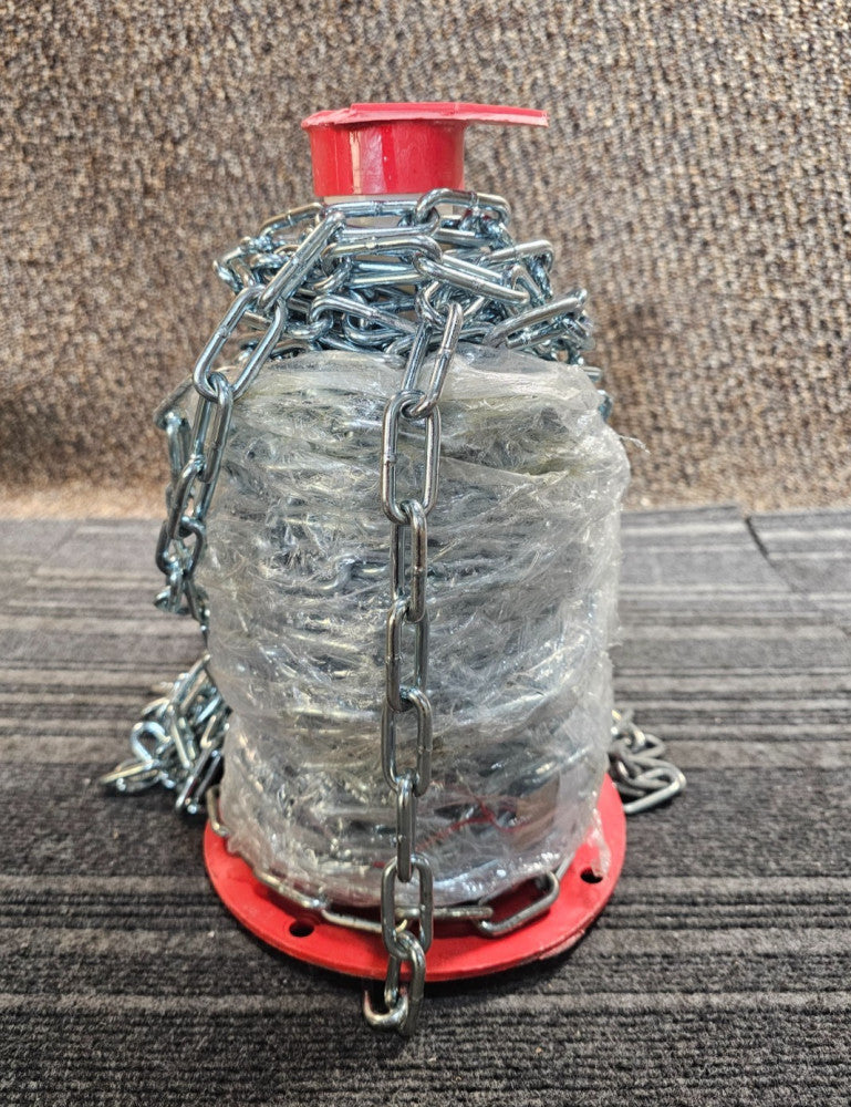 Koch 721926 100FT Coil Straight Chain Trade Size 2/0 Zinc Plated Work Load 520lb