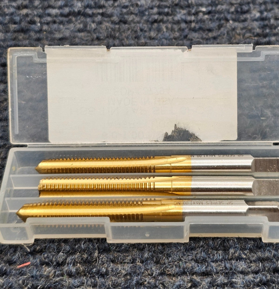 Norseman Drill 37794: M6.0-1.00 HSS Type 35-AGN TiN Straight Flute Hand Tap