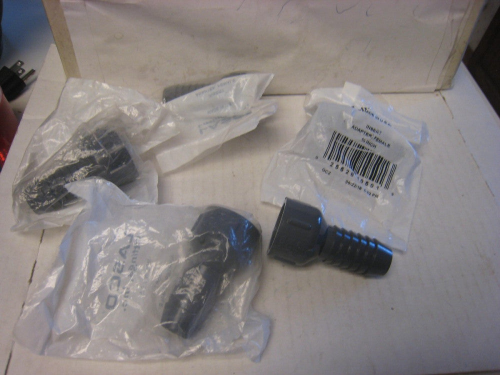 5 Lasco Fitting 3/4" x 1" Poly Pipe MPT x Insert Reducing FEMale Adapter