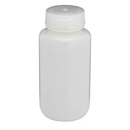 Globe Scientific 7010250 Bottle, Wide Mouth, Round, Hdpe, 250Ml,Pk12