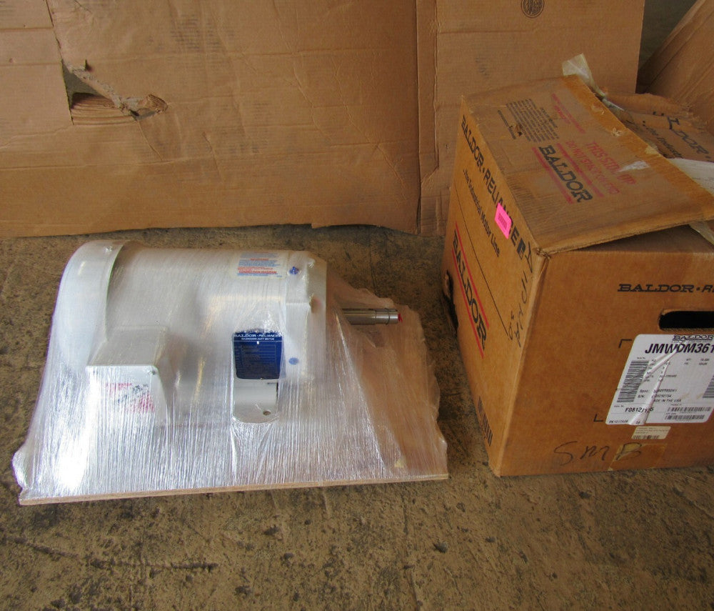 BALDOR WASHDOWN MOTOR JMWDM3616T 7.5HP 208-230/460V 3450RPM 184JM NEW IN BOX M/O
