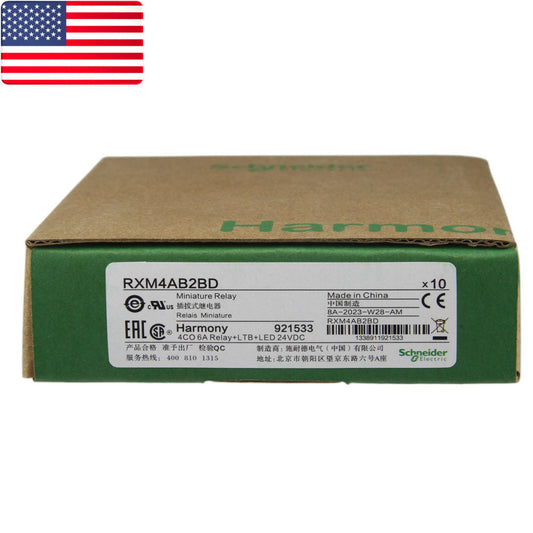 10PCS Schneider RXM4AB2BD General Purpose Power Relay 24VDC 4PDT Zelio RXM - US