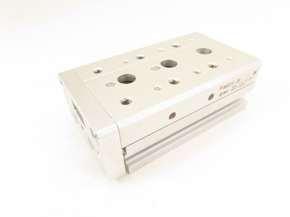 SMC  MXS16-50-A93L  Guided Cylinder Air Slide Table w/ Reed Switches  NEW IN BOX