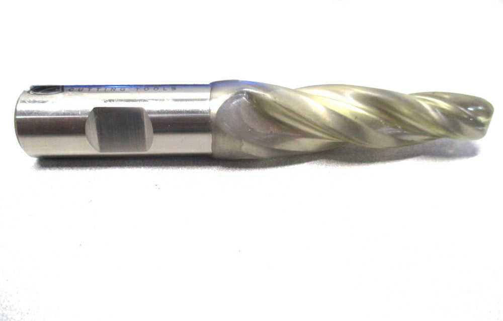 Conical (E-609) 3/8 to 49/64 x 4-3/4 3-Flute 5° Angle RH HSS Tapered End Mill
