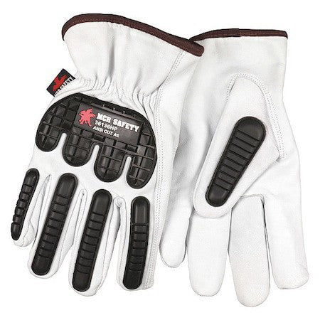 Mcr Safety 36136Hpm Leather Gloves, Cut Level A5 ,M 12 Pk