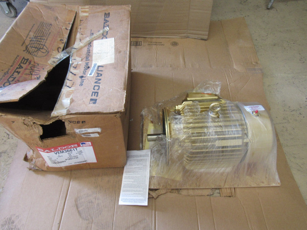 BALDOR VEM3661T SUPER-E SEVERE DUTY 3PH 3HP 1760 L182TC 230/460V NEW IN BOX !!