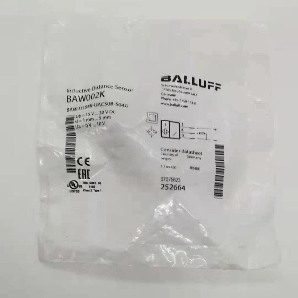 BALLUFF BAW M18MI-UAC50B-S04G Proximity Sensor NEW