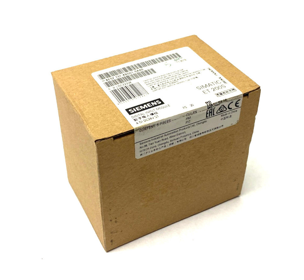 Siemens 6ES7 131-4BD01-0AA0 SIMATIC ET 200S Digital Input Module BOX OF 5