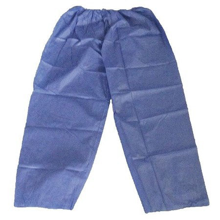 Condor 26W847 Disposable Pants , L/Xl , Blue , Polypropylene , Elastic Waist