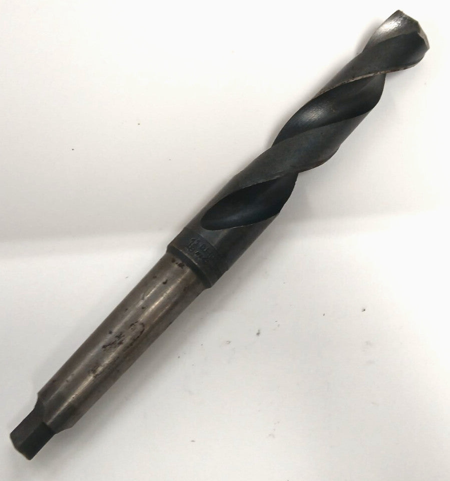 CLE-FORGE 1-1/8 OD MORSE TAPER SHANK DRILL BIT 410511 MT3 HS 2 FLUTE OAL 11 IN.