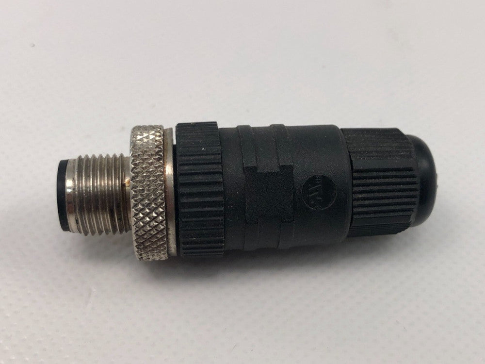 (Lot of 4) Lumberg Automation RSC 4/7 Connector MALE M12-4-Pin Straight 4A