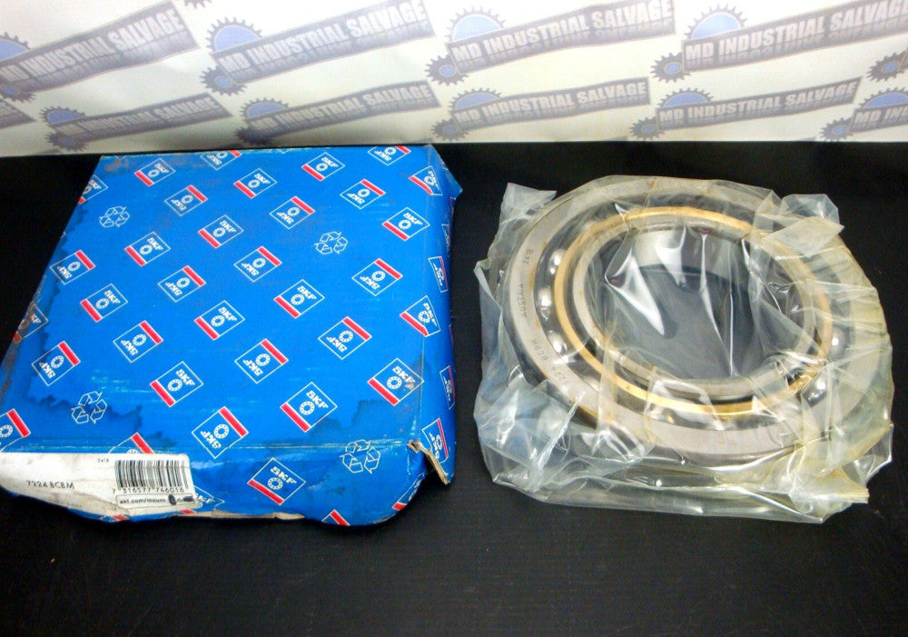SKF - 7224 BCBM - 40° ANGULAR CONTACT BALL BEARING 120 x 215 x 40mm (NEW IN BOX)
