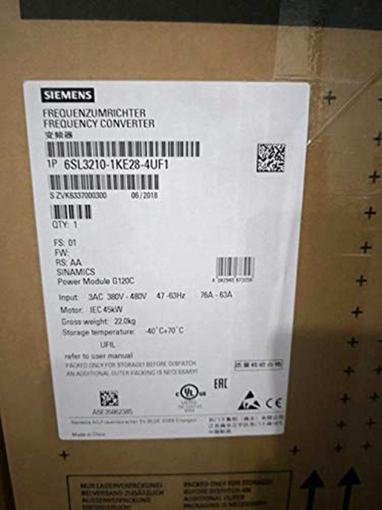 One Brand New Siemens 6SL3210-1KE28-4UF1 6SL3 210-1KE28-4UF1 Inverter Drive