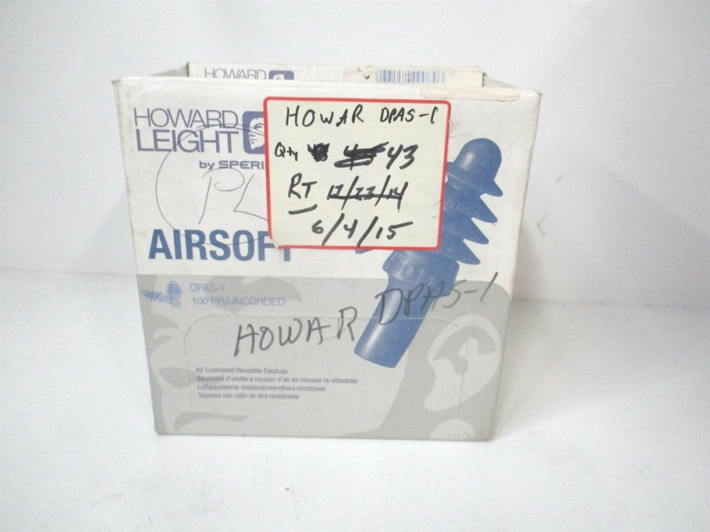 Honeywell Howard Leight DPAS-1 Multiple Use Uncorded Reusable Ear Plug - Qty 43
