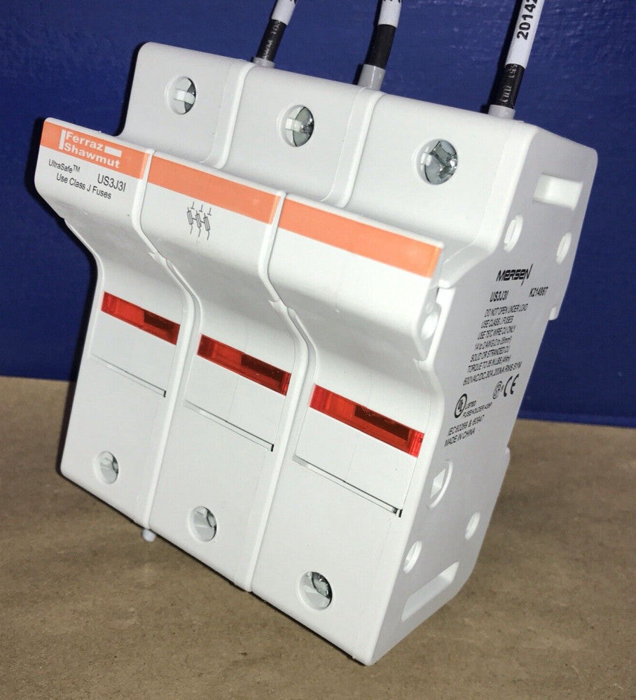 Mersen-Ferraz US3J3I UltraSafe Fuse Holder  Class J, 30A, 3Pole, 600VAC/DC