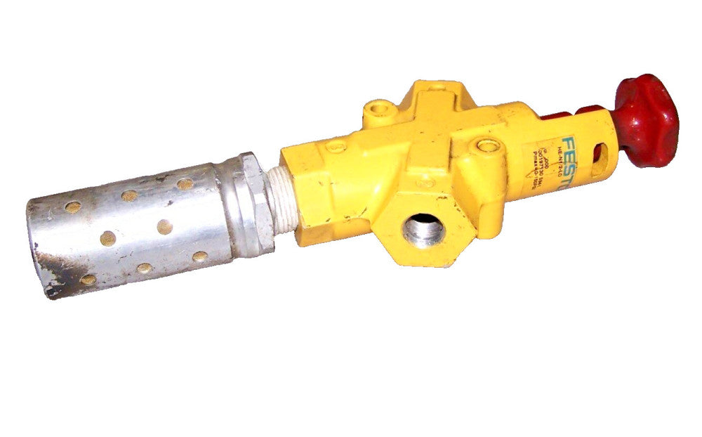 FESTO SAFETY SHUT-OFF VALVE 1/2" NPT 150 PSI MAX  HE-N1/2-LO