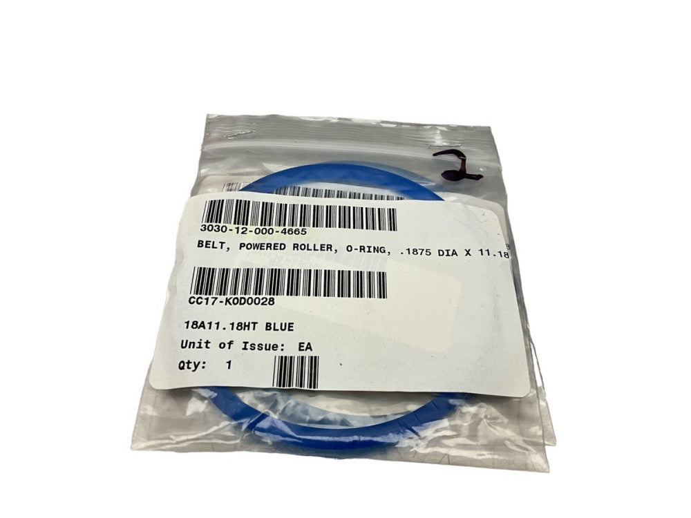 Round Polyurethane Blue O-Ring 1875 ID 11.18HT