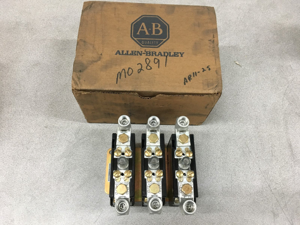 NEW ALLEN-BRADLEY SIZE 3 OVERLOAD RELAY PANEL 3 RELAYS 816-DOV16 SERIES K