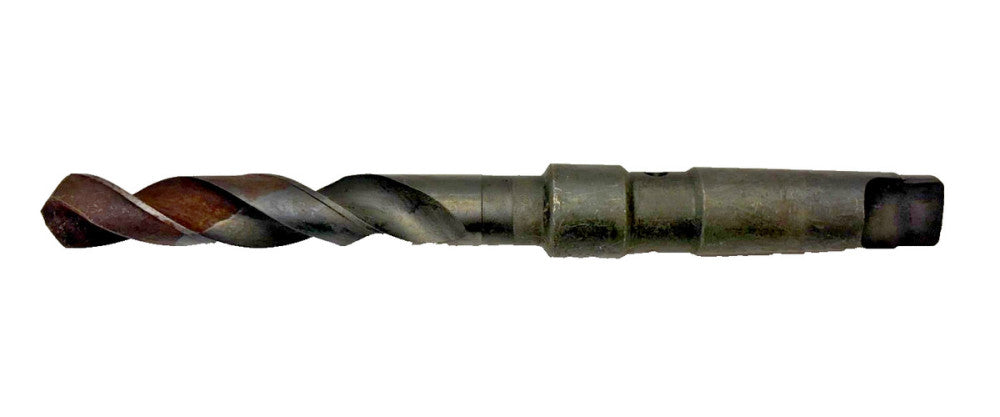 #3 MORSE TAPER SHANK DRILL BIT, SPIRAL 2 FLUTE, OAL 8-3/4"