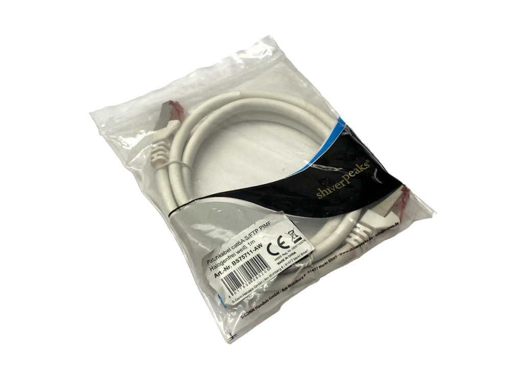 Shiver Peaks BS75711-AW Double Ended Ethernet Cable 1m
