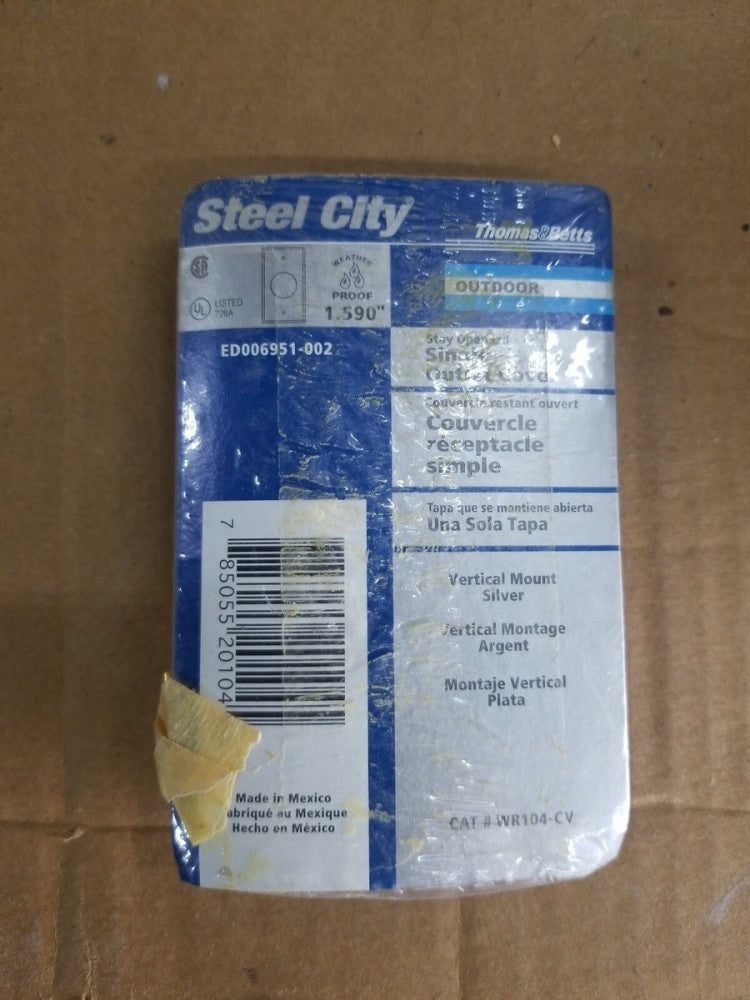 T&B Steel City ED006951-002 Outlet Cover, 2-gang 