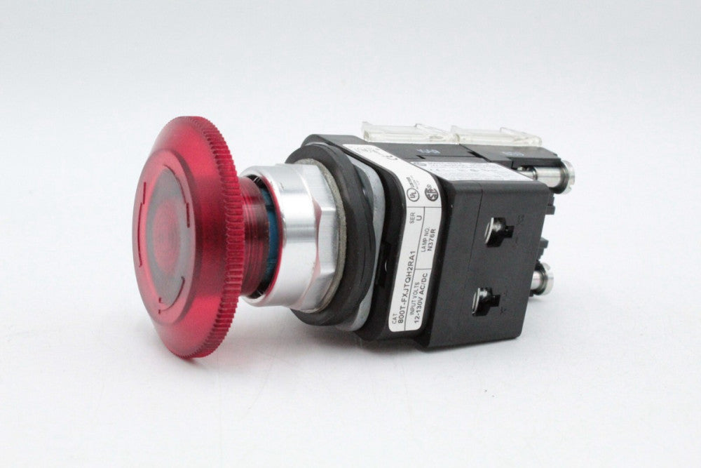 Allen-Bradley 800T-FXJTQH2RA1 Red Twist Release Mushroom Head Push Button
