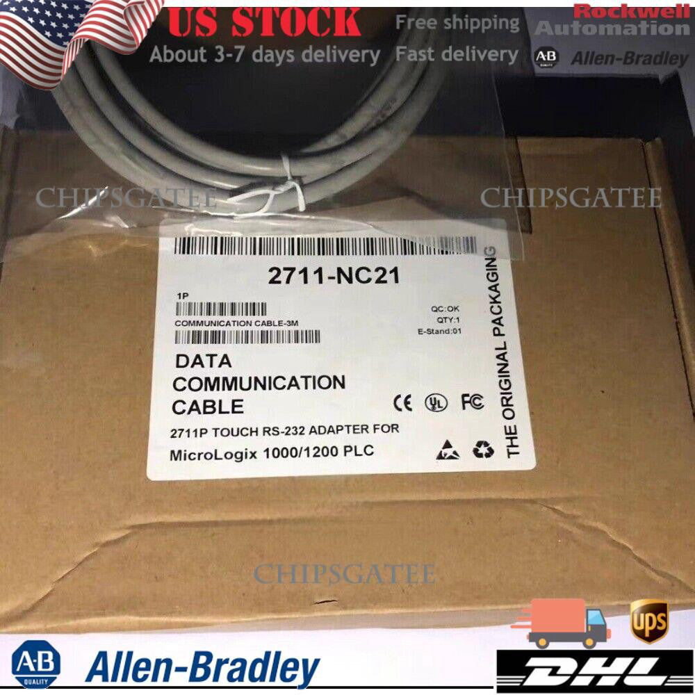 2711-NC21 AB PanelView 5 M To MicroLogix Cable  2711NC21 New US Free Tax