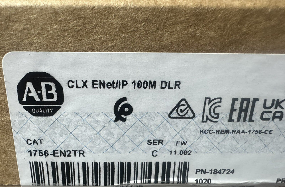 New Sealed Allen Bradley 1756-EN2TR Ser C ControlLogix EtherNet/IP Module 100M