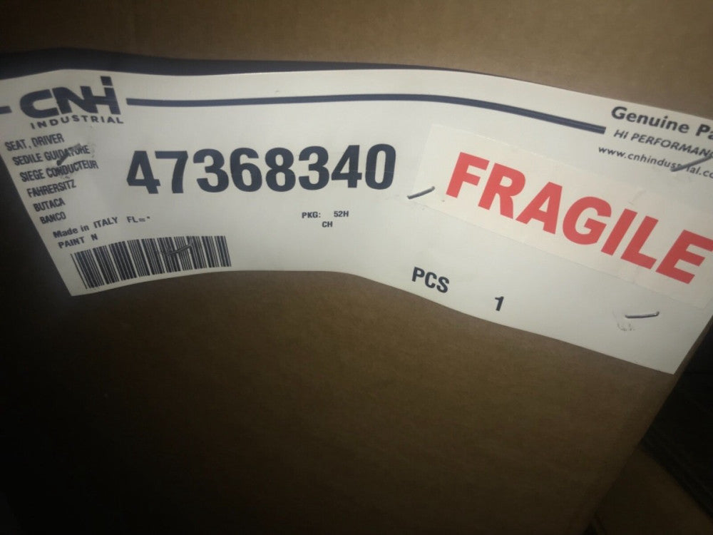 NEW 47368340 CNH GENUINE OEM SEAT, DRIVER