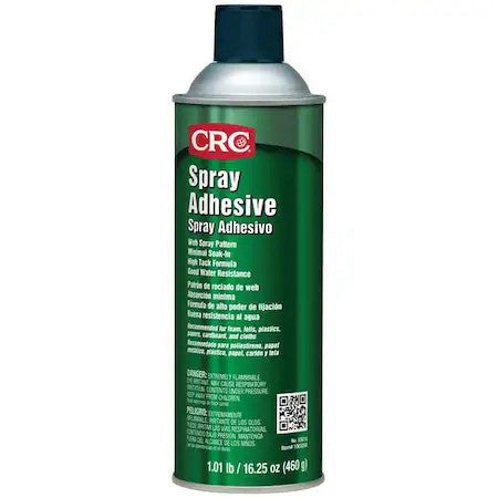 Crc 03018 Spray Adhesive, White, 24 Oz, Aerosol Can