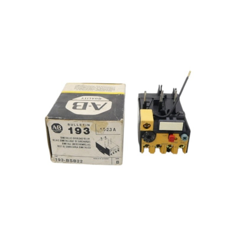 ALLEN BRADLEY 193-BSB22B SER. B 1.5-2.3A (BK/YL) NSMP