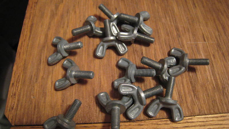 25 Thumb Screws Head Screws 5 MM x .8 pitch  threads  