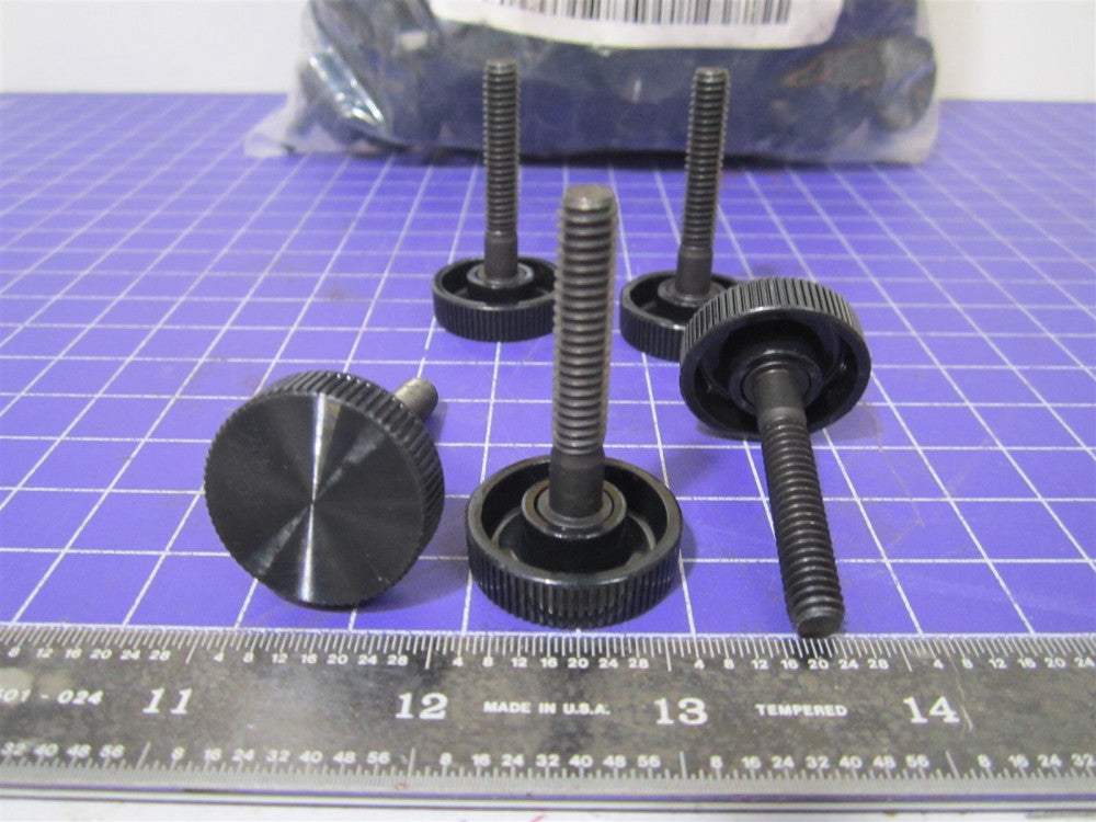 Shear-Loc (904B-2520-1.50A) 1/4-20 Plastic Knurled Head Steel Thumb Screws 100Pc