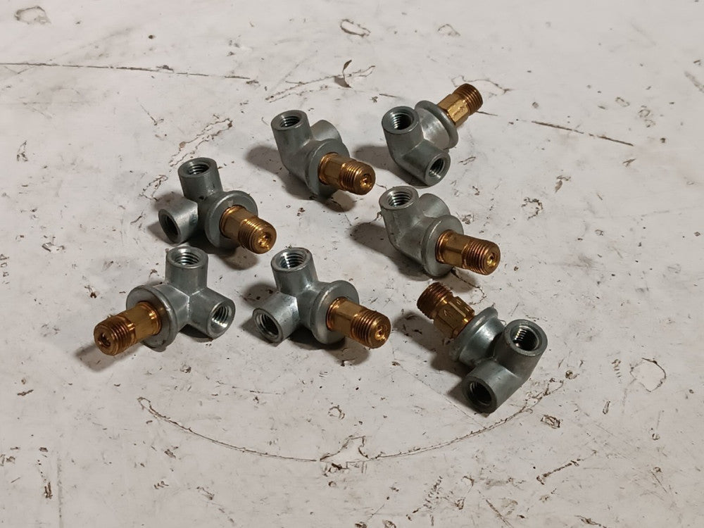 (7) Bijur FT 0 Oil Lubrication Flow Meter Tee, for medium-slow flow, 1/8" NPT