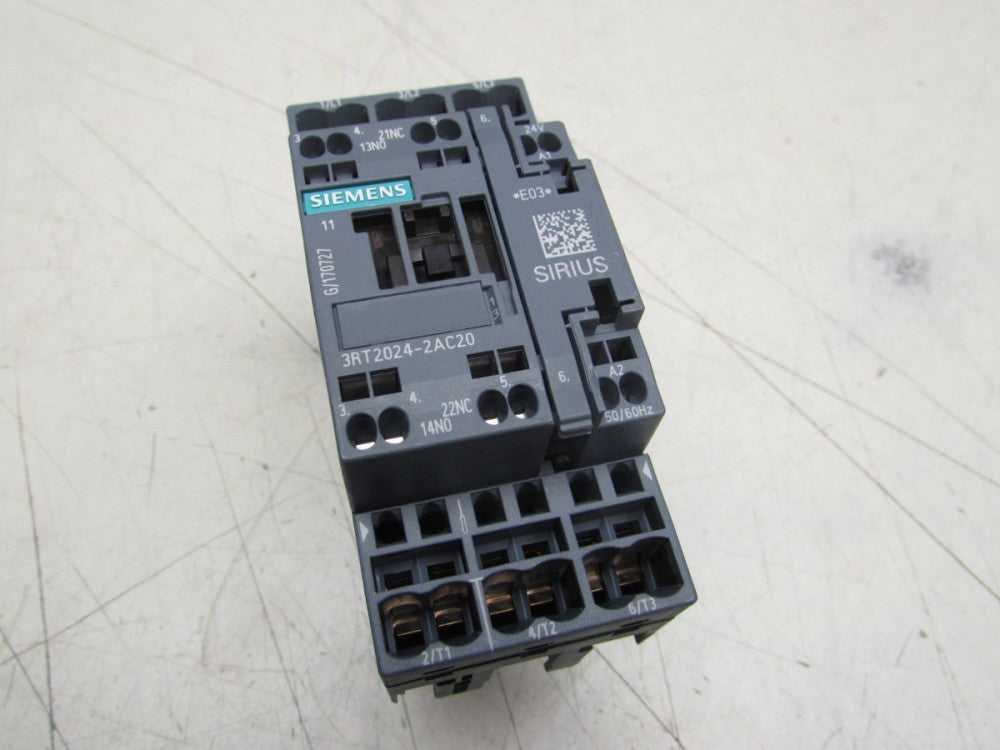 SIEMENS SIRIUS 3RT2024-2AC20 CONTACTOR 24V 50/60HZ XLNT USED TAKEOUT M/O!! 