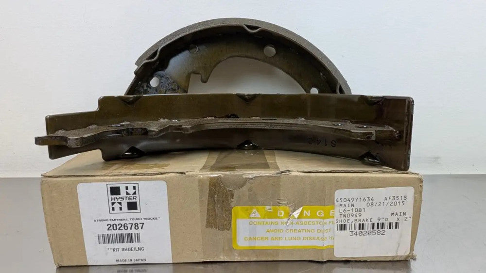 Hyster 2026787 Forklift Brake Shoe Set (shoes only)
