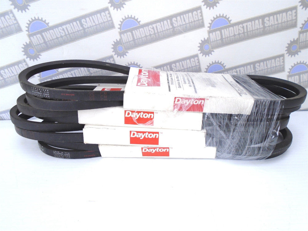 (4Pcs) DAYTON 3X626G - V-Belt A68, 70 in Outside Lg, 1/2 in Top Wd, 5/16" Thick 