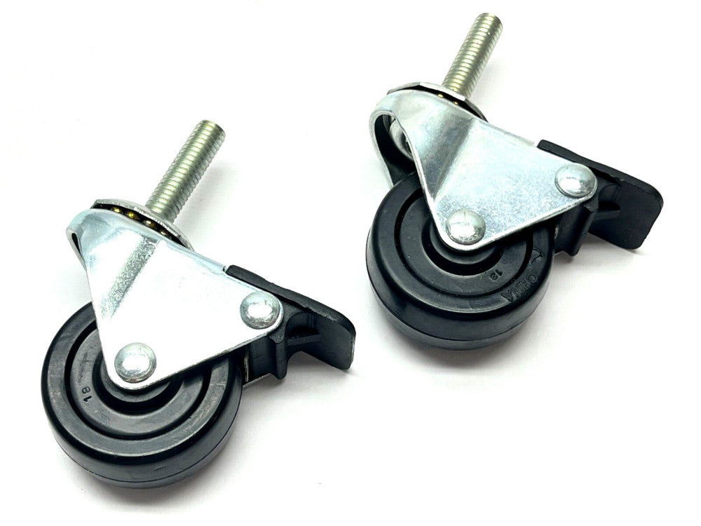80/20 2299 Threaded Stem Swivel Caster 3/8-16" x 1.5" LOT OF 2