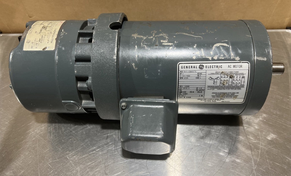 General Electric 5K47UG8075 Break Motor 2 HP 230/460V 1725 RPM 3 Ph NOS Surplus