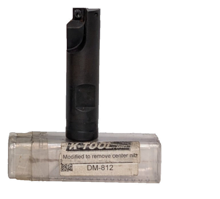 K-Tool DM-812 Milling Cutting Tool, Indexible End Mill, Square Shoulder, .812"D