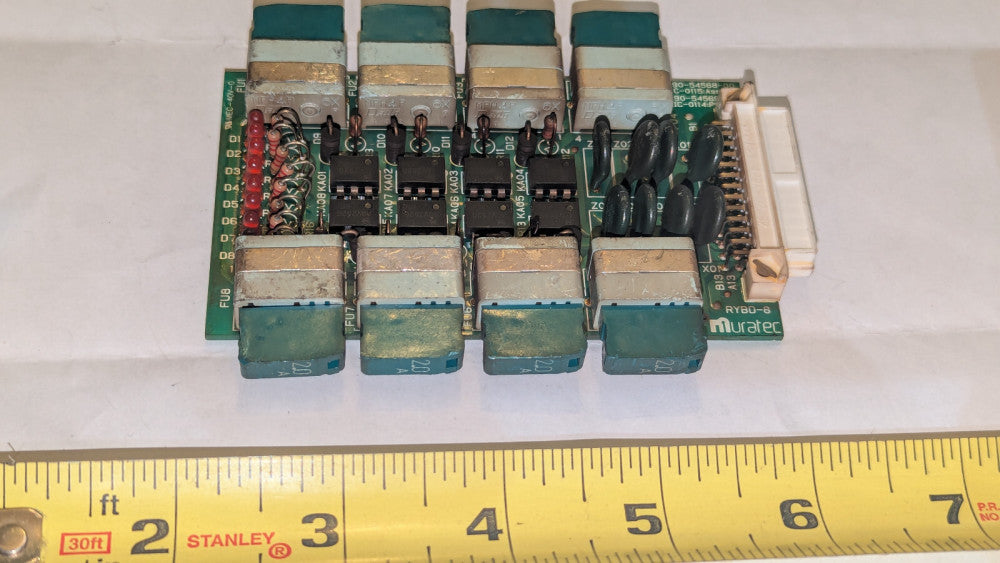 (1) Muratec Z90-54568-00 Board 2A Fuses Used & Guaranteed