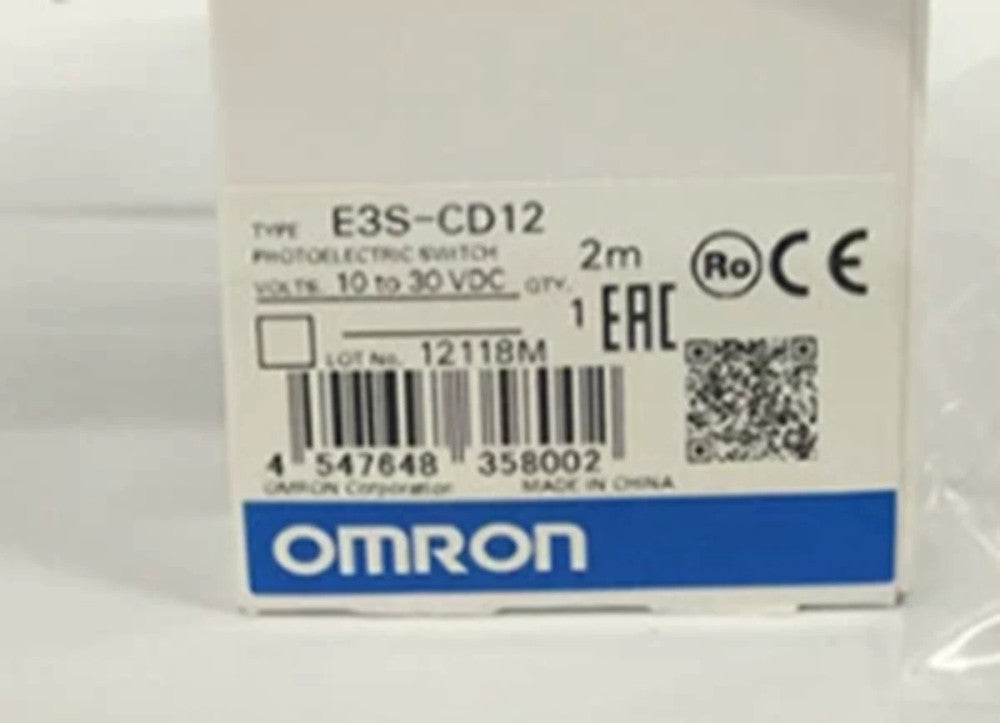 Omron Automation E3S-CD12 E3SCD12 REFLECTIVE Photoelectric Switch Sensor 2M 30V