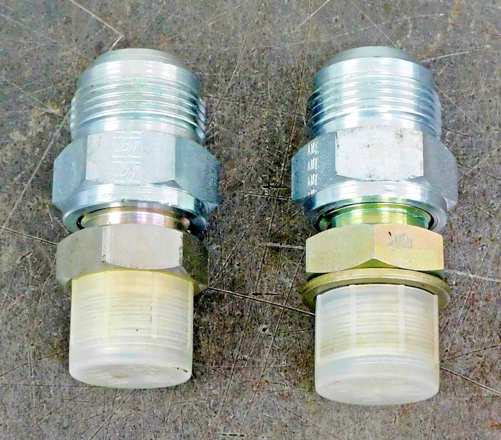 Brennan 2404-12-12 JIC Flared Tube Fitting 3/4in NPT w/ Hex Bushing 1" x 3/4"NPT