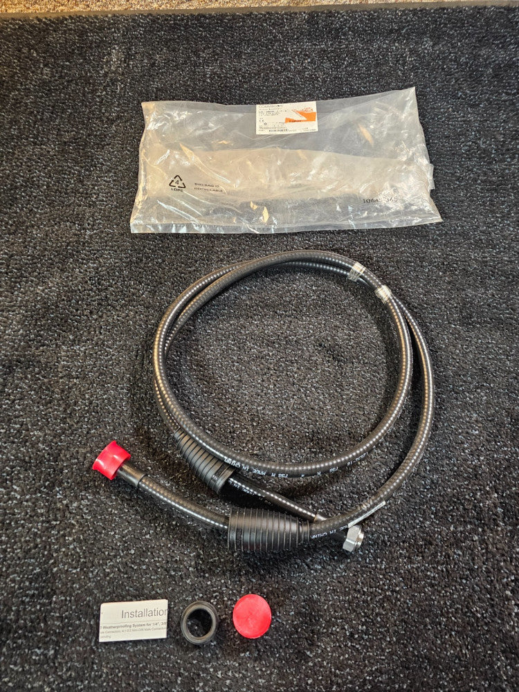 (QTY 2)CommScope L4A-DMDM-8-P-SGW 8' LDF4-50A SureFlex Jumper Cable 7-16DIN MALE